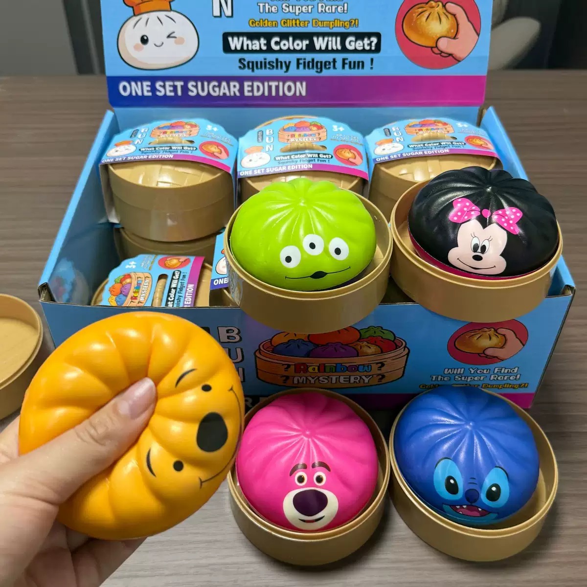 Baby Food Toy - buns pinch music decompression toy simulation