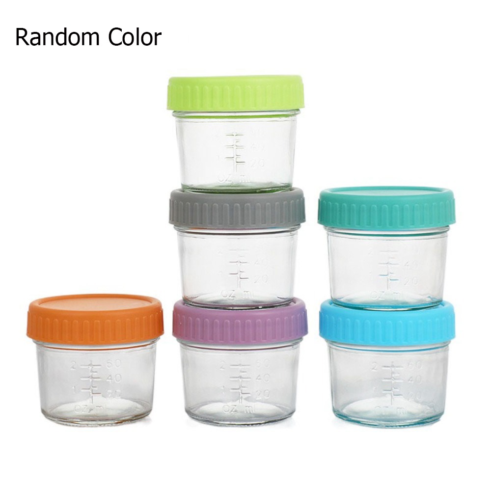 6pcs Multipurpose Glass Baby F – обзор и цена Baby Food Jars With Lids