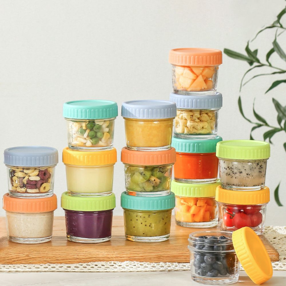 6pcs Glass Baby Food Jar Reusa – обзор и цена Baby Food Jars With Lids