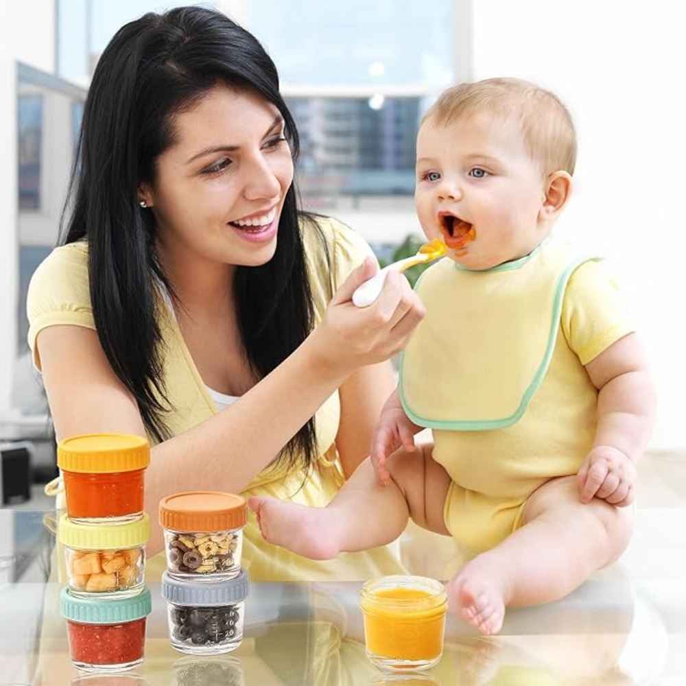 6pcs Glass Baby Food Jar Reusa – обзор и цена Baby Food Jars With Lids