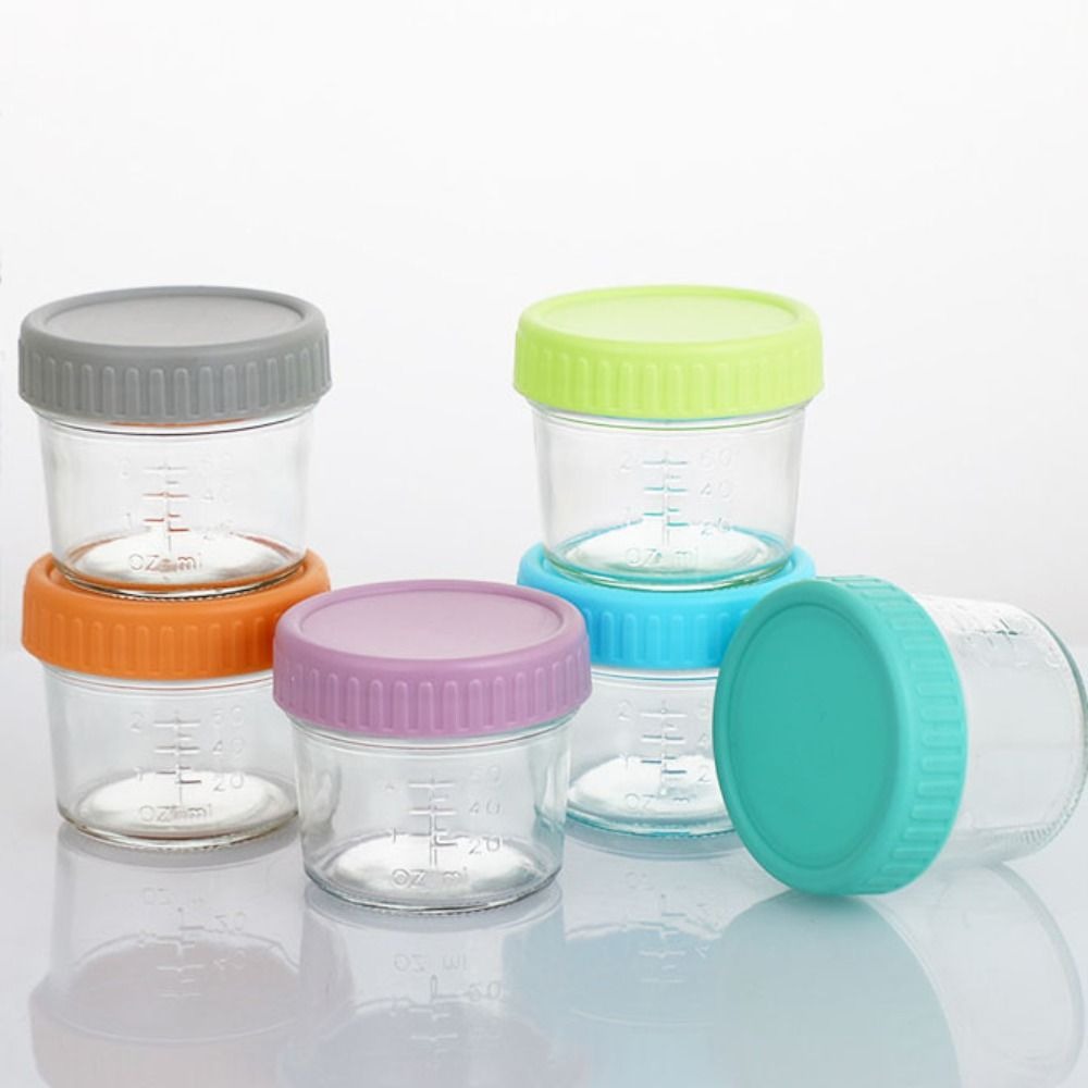 6pcs Glass Baby Food Jar Reusa – обзор и цена Baby Food Jars With Lids