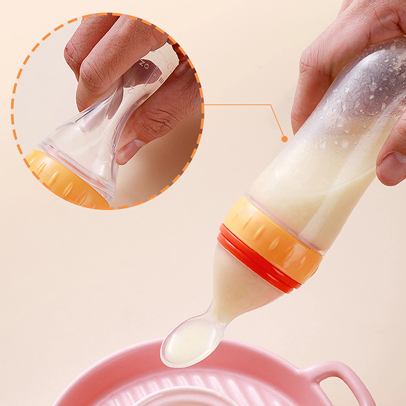 Squeezing Feeding Bottle Silic – обзор и цена Baby Food Jars With Lids