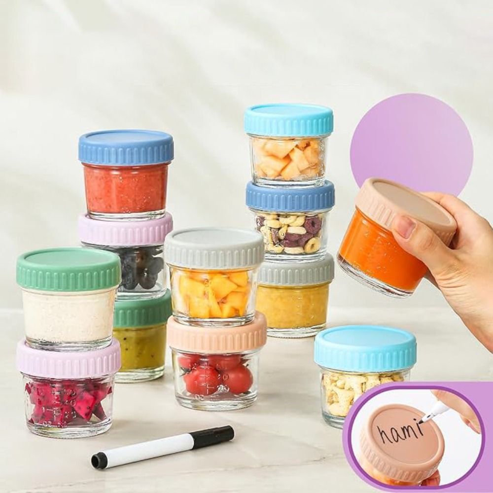 6pcs Mason Jar Glass Baby Food – обзор и цена Baby Food Jars With Lids