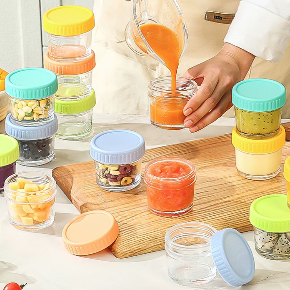 6pcs Mason Jar Glass Baby Food – обзор и цена Baby Food Jars With Lids