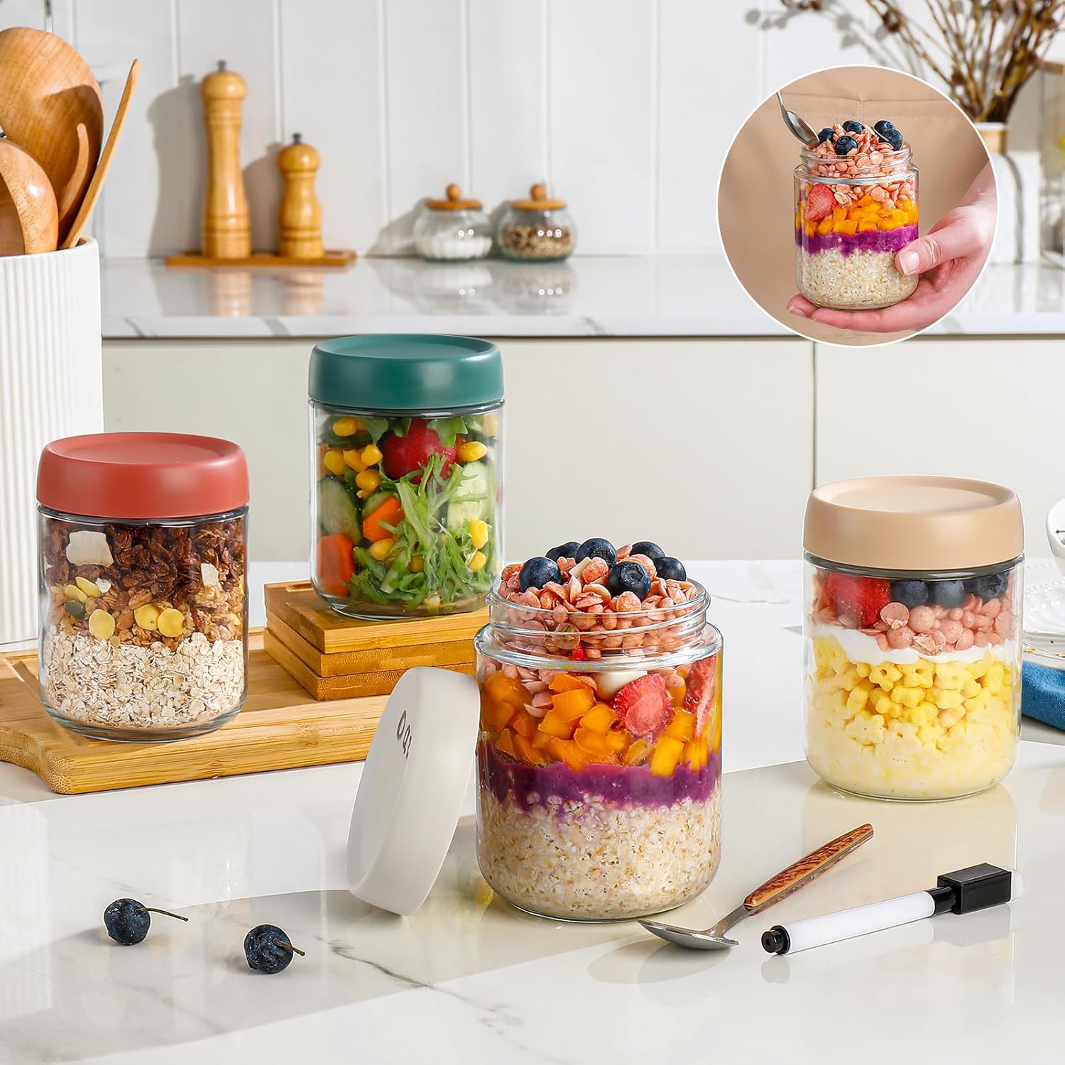 Glass Overnight Oats Container – обзор и цена Baby Food Jars