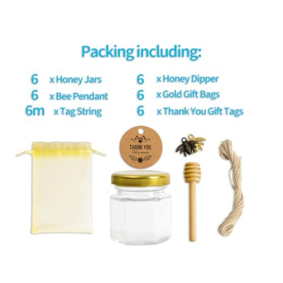 1.5oz 6Pack Mini Glass Hexagon – обзор и цена Baby Food Jars With Lids