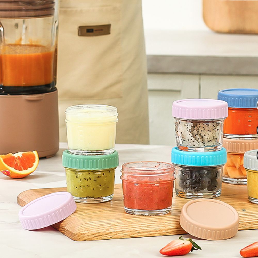 6pcs Mason Jar Glass Baby Food – обзор и цена Baby Food Jars With Lids