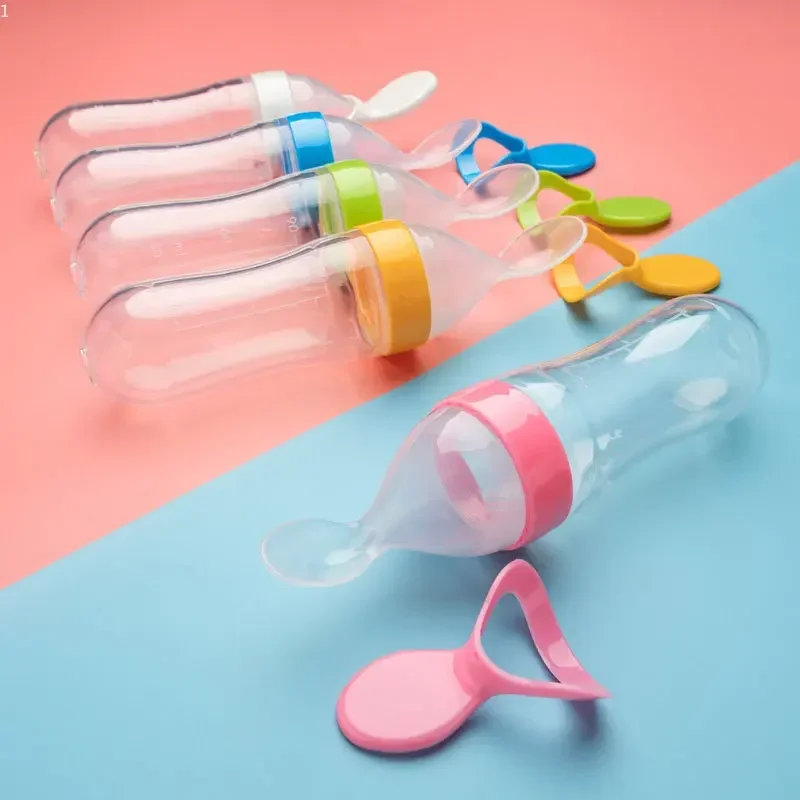 Squeezing Feeding Bottle Silic – обзор и цена Baby Food Jars With Lids