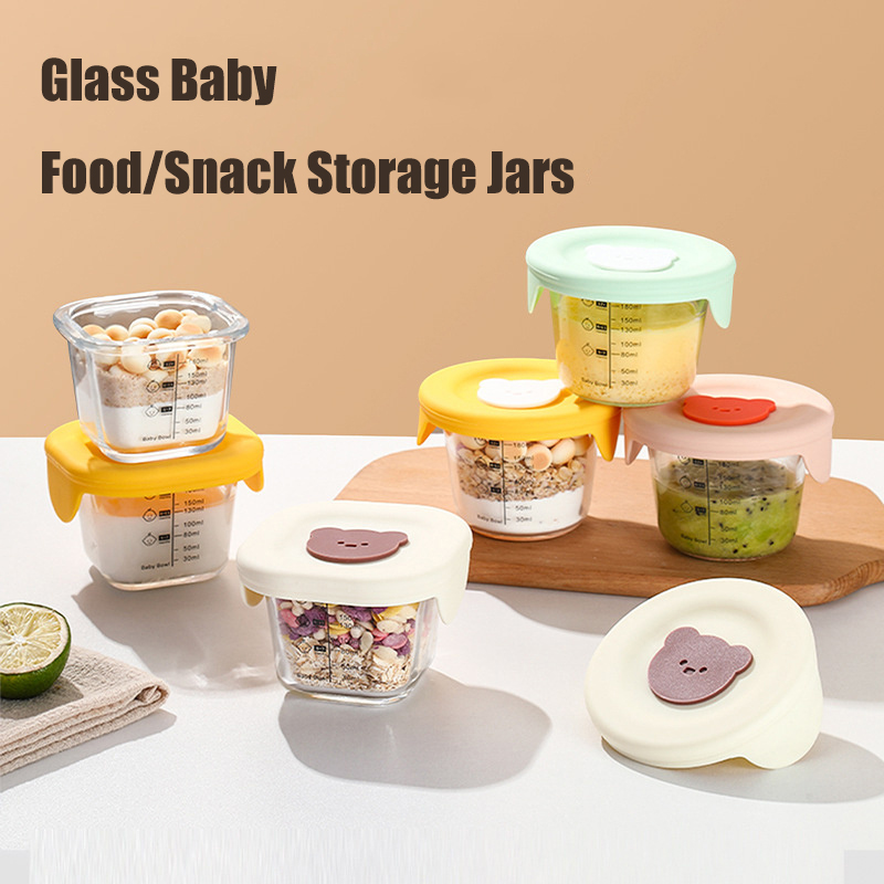 180ml Glass Baby Food Storage  – обзор и цена Baby Food Jars With Lids