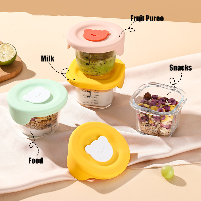 180ml Glass Baby Food Storage  – обзор и цена Baby Food Jars With Lids