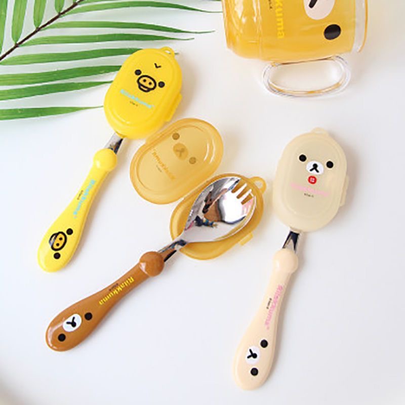 Rilakkuma Spoon Fork Integrate – обзор и цена Baby Food Toy