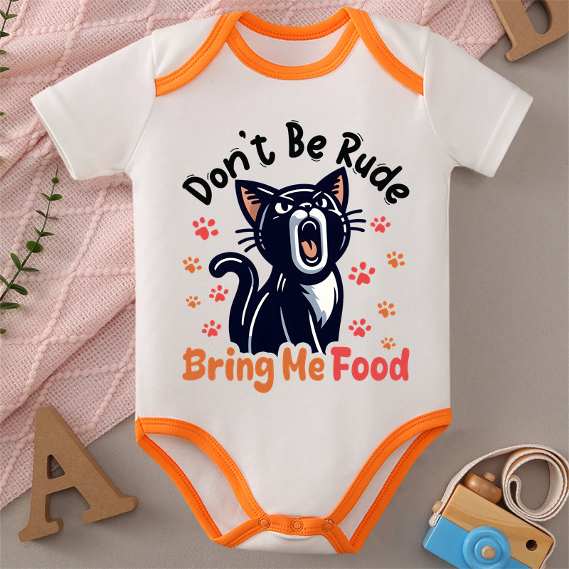 100% Cotton Onesie Don't Be Ru – обзор и цена Baby Food Intake